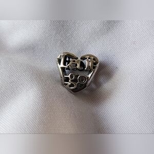 Pandora Disney Sterling Silver Heart 'Let It Go' Charm